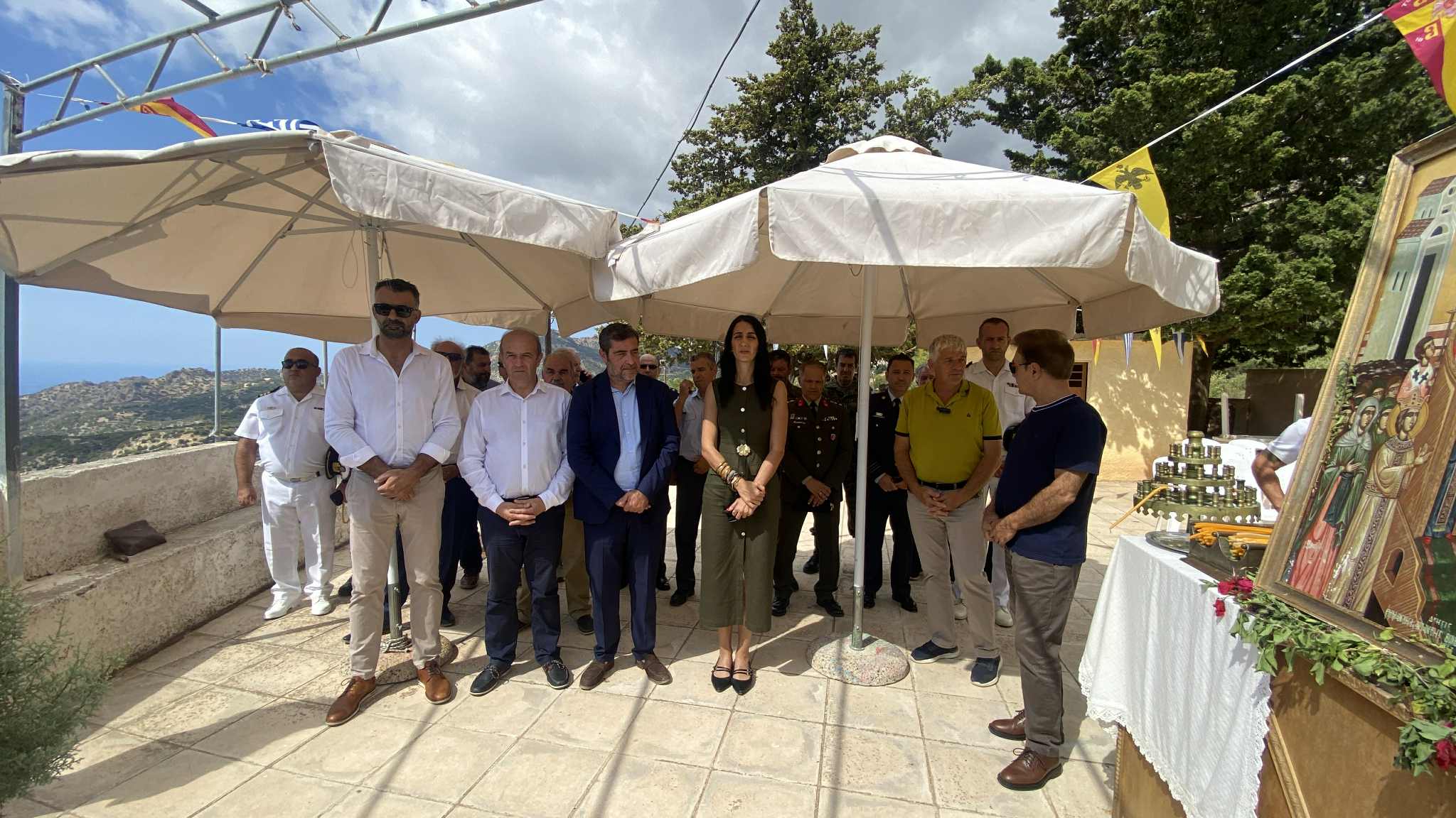Σε κλίμα σεβασμού στη μνήμη των θυμάτων, πραγματοποιήθηκε στο χωριό Ρίζα, ανήμερα του Τιμίου Σταυρού